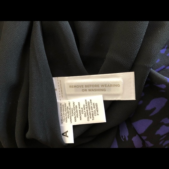 LOFT BLACK AND PURPLE PRINT SLEEVELESS DRESS👗Sz0P - Picture 10 of 12